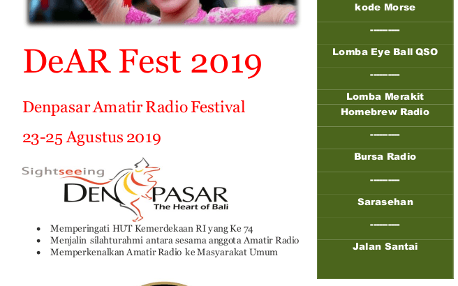 Denpasar Amatir Radio Festival 2019
