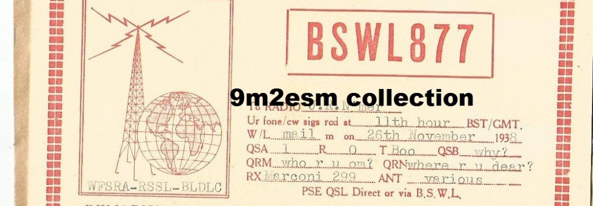 BSWL877 : Among The Earliest SWL in Federated Malay State